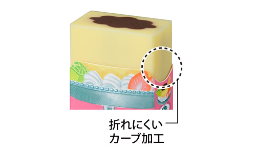 本体が折れにくい新形状ケース