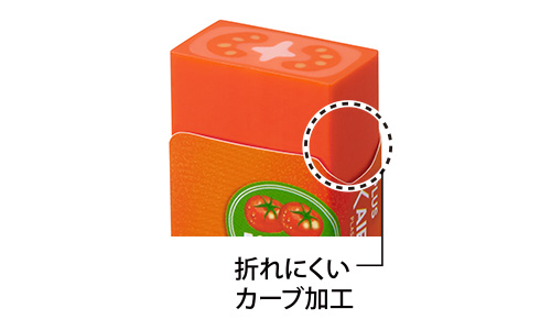 本体が折れにくい新形状ケース